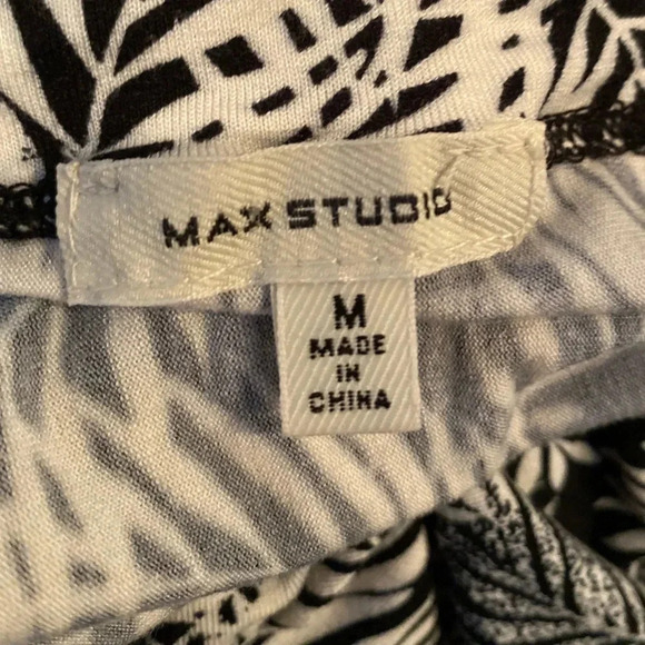 MAX STUDIO EUC WOMENS BLACK SKIRT SUMMER CASUAL DRESSY SKIRTS EVENTS SIZE M - Picture 2 of 5
